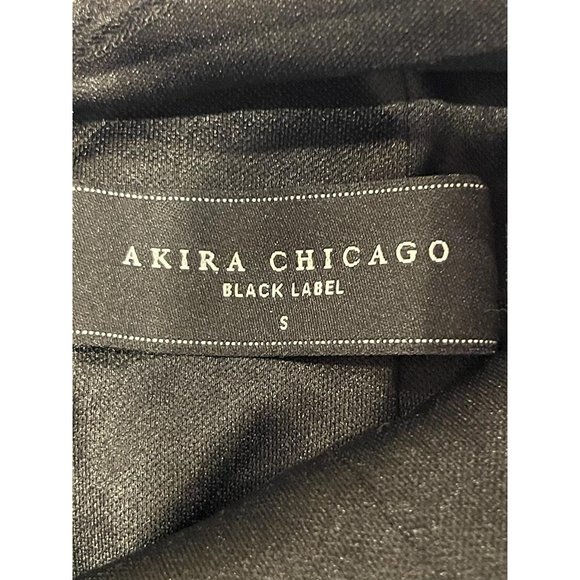 Akira Chicago Women Sequin Bodycon Dress Back V Mini Cap Sleeve Black Size Small - Picture 11 of 11